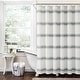 preview thumbnail 2 of 43, Lush Decor Farmhouse Stripe Shower Curtain Dark Grey