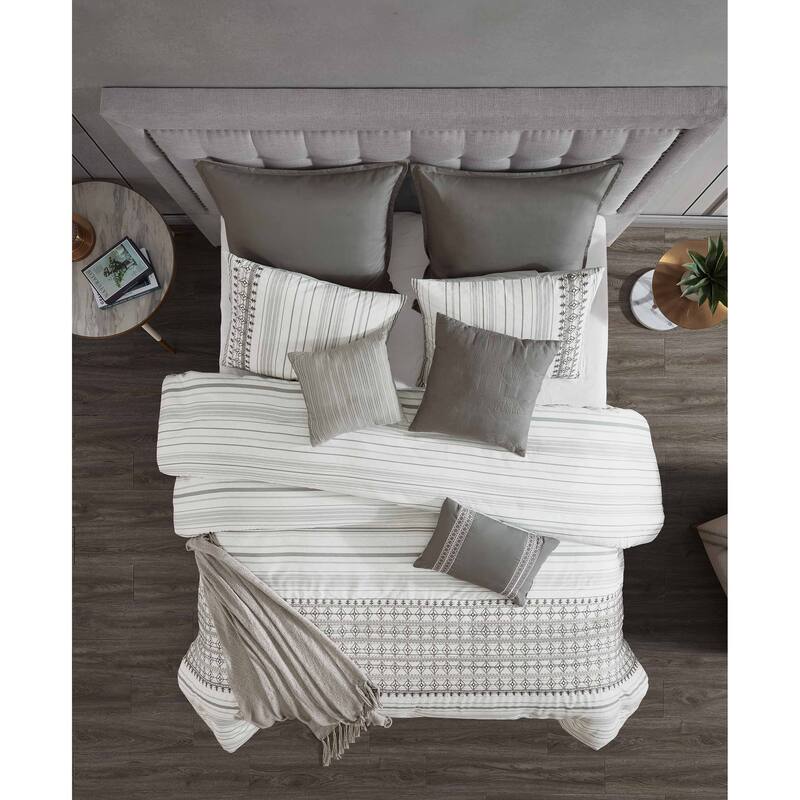 Riverbrook Home Aiken Grey 10 Piece Bed in a Bag