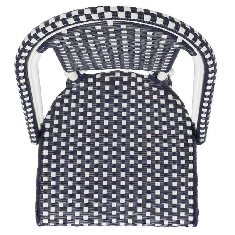 SAFAVIEH Emiliana Outdoor Side Chair Set of 2 (Fully Assembled) - 20Wx35Dx22H
