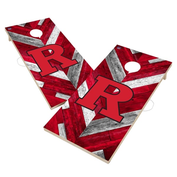 slide 2 of 5, Rutgers University Scarlet Knights Cornhole Board Set Include Carrying Case