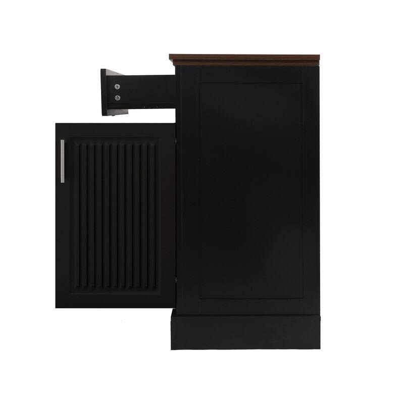 63" Sideboard Buffet Cabinet with Storage and Adjustable Shelves for Stylish Home Organization