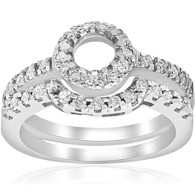 1/2ct White Gold Diamond Engagement Ring Setting