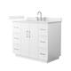 Option White / Giotto Quartz Top / Brushed Nickel