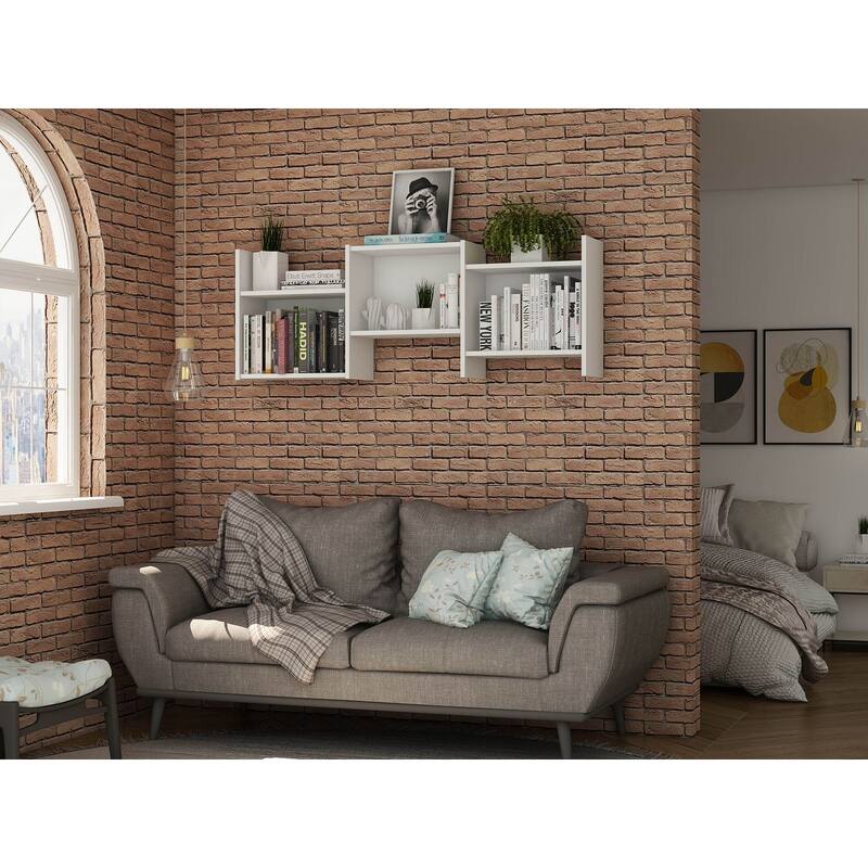 Hampton Zig-Zag Wall Decor Shelves
