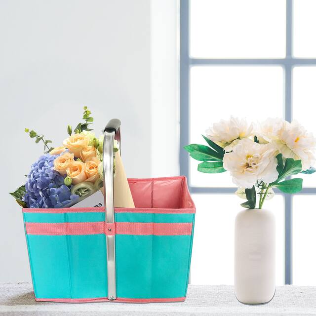 16.5" H Foldable Picnic Basket