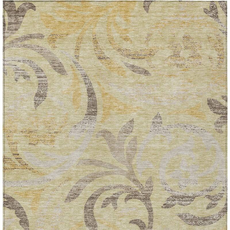 HomeRoots Floral Transitional Rectangle Outdoor Rug