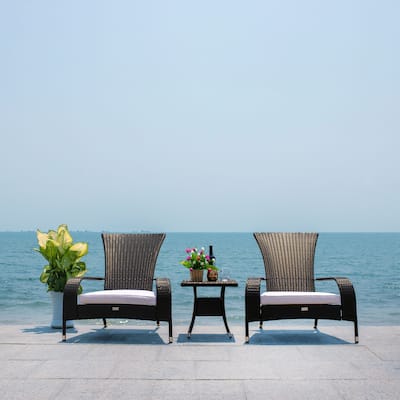 SAFAVIEH Outdoor Urmila 3-Piece Lounge Set - 36Wx34Dx34H