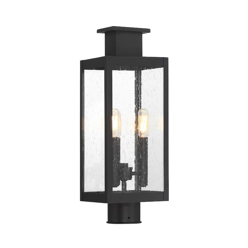 Savoy House 5-828 Ascott 3 Light 19" Tall Post Light - Matte Black
