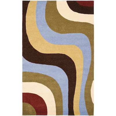SAFAVIEH Handmade Rodeo Drive Ryleigh Mid-Century Modern Abstract Wool