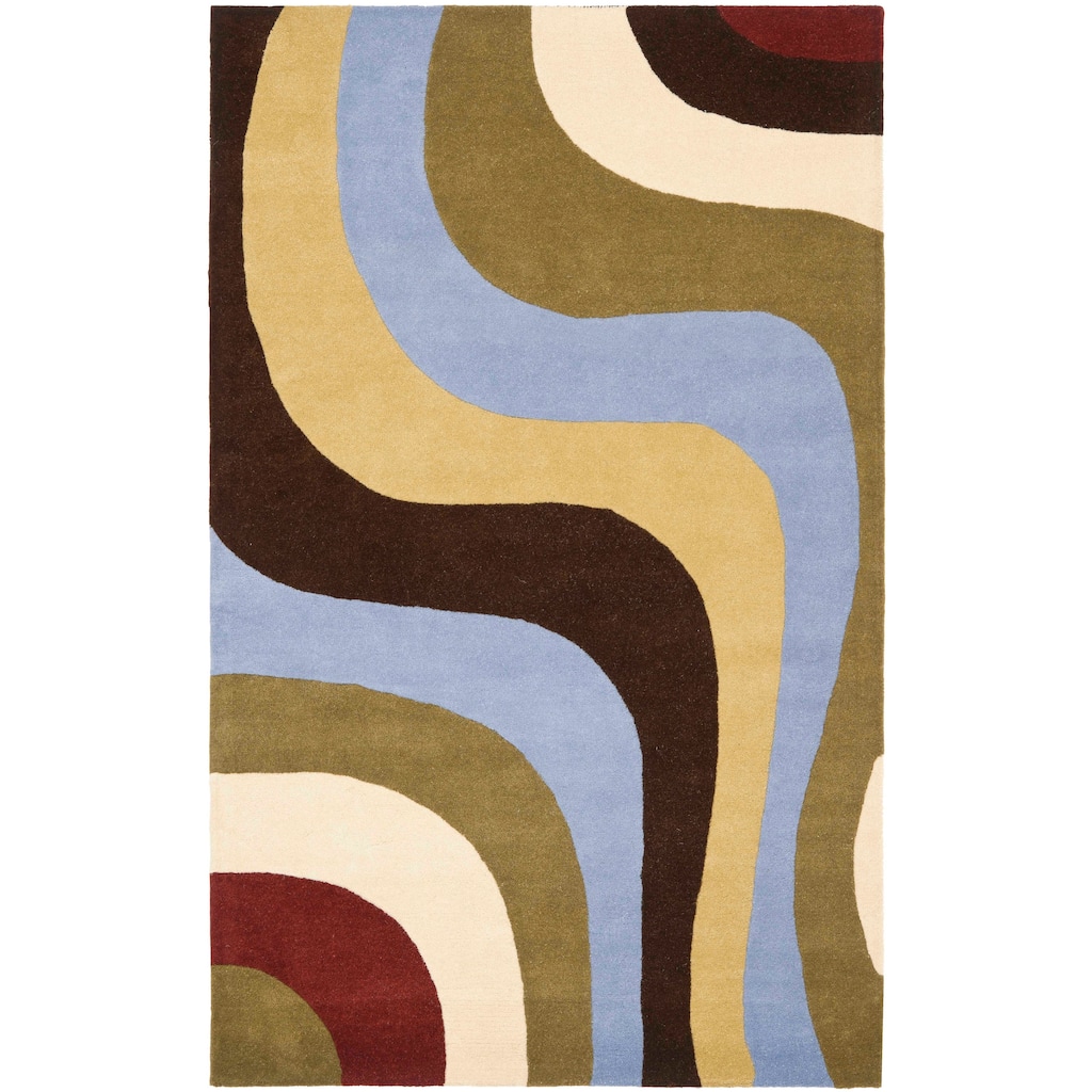 SAFAVIEH Handmade Rodeo Drive Ryleigh Mid-Century Modern Abstract Wool