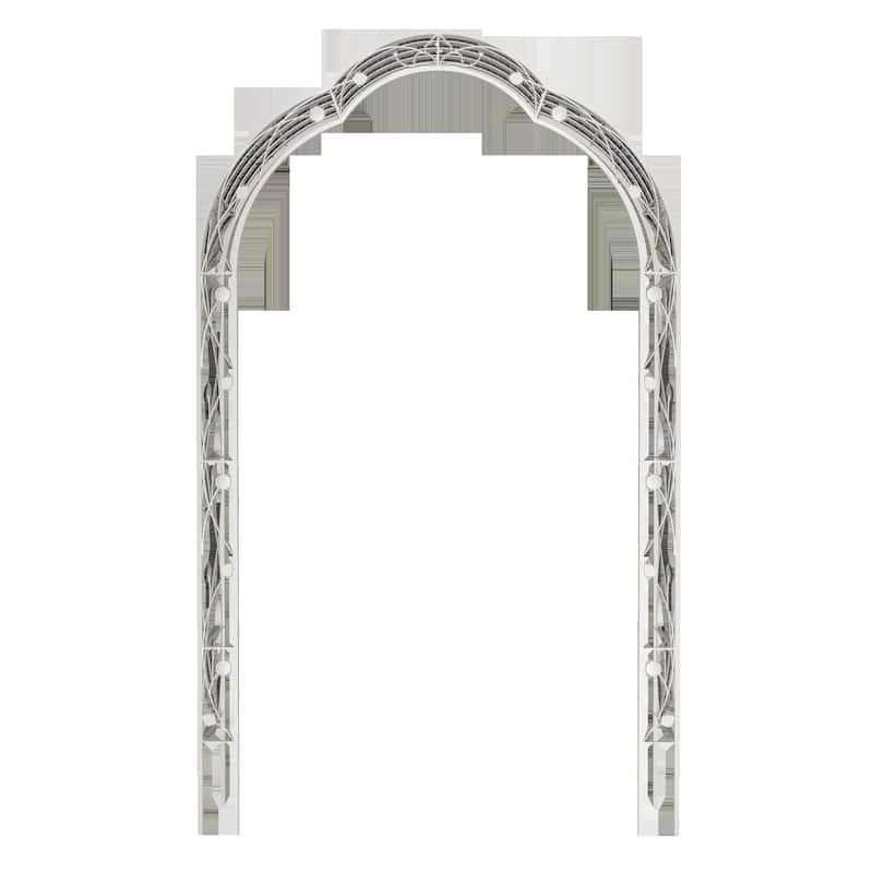 Metal arch trellis suitable for weddings and garden plant climbing