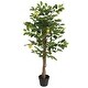 preview thumbnail 5 of 8, vidaXL Artificial Lemon Tree with 3 Trunks Green 3.5"/47.2"/70.9" PP 47.2"
