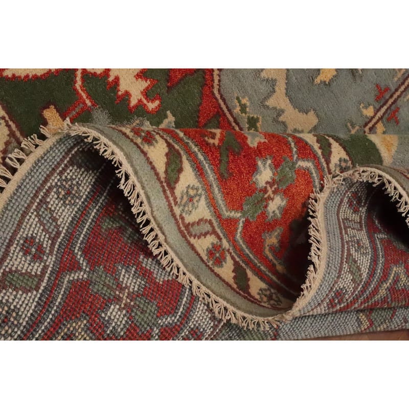 Hand Knotted Oriental 100% Wool Carpet Transitional All-Over Greys & Charcoal Oushak Area Rug - 12' 0'' X 8' 9''