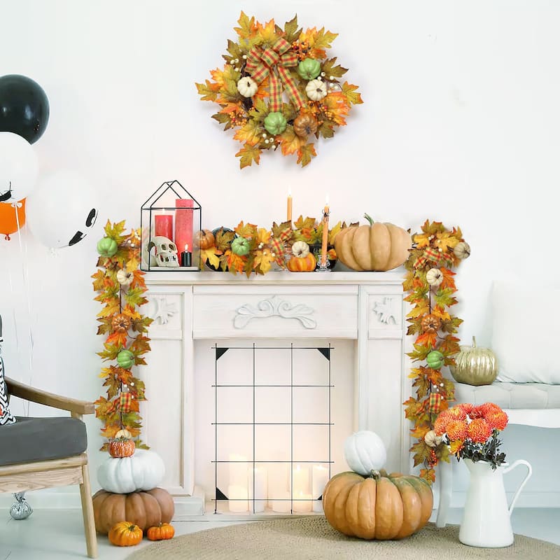 20" Fall Thanksgiving Wreath