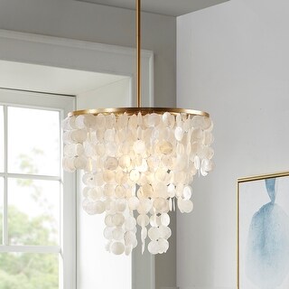 Madison Park Signature Isla White Chandelier