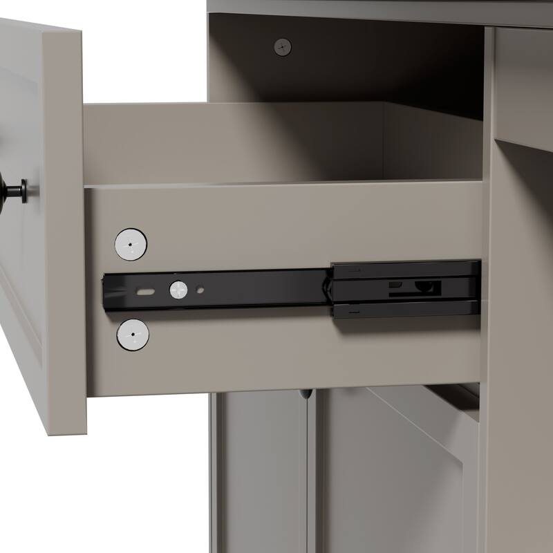 Changing Table Dresser with Drawers and Shelves