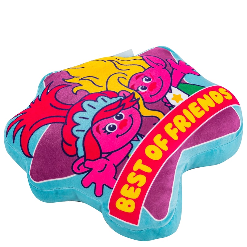 Trolls 3 Best Of Friends Travel Cloud Pillow - Blue