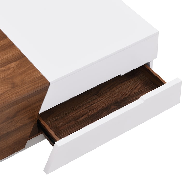 Modern Extendable Sliding Top Coffee Table