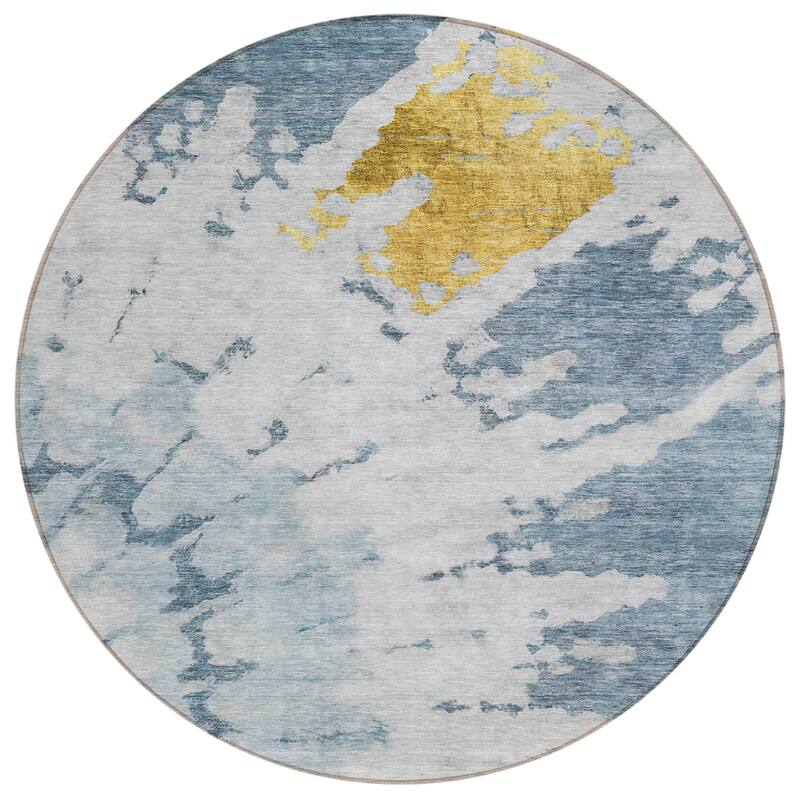 HomeRoots Abstract Transitional Rectangle Outdoor Rug