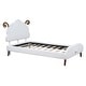 preview thumbnail 30 of 42, Full Size Upholstered Platform Bed with Animal Shaped Headboard