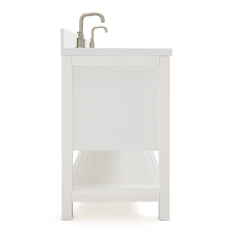 Ariel R073DWQOVO Bayhill 73" Free Standing Double Basin Vanity Set