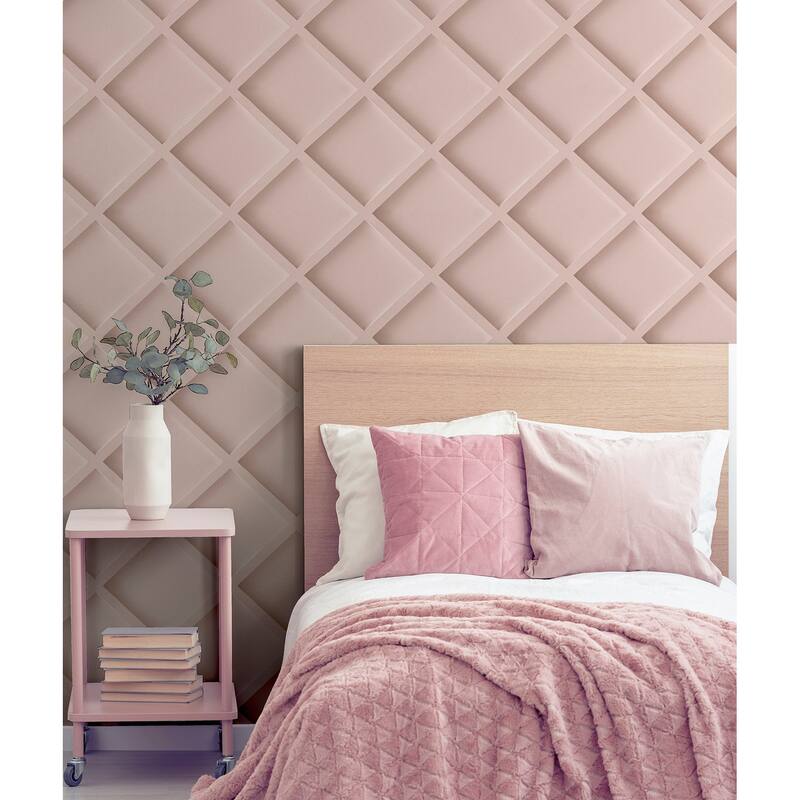 Arthouse Enid Pink Wood Wallpaper