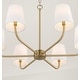 preview thumbnail 3 of 2, Brody 6-Light Chandelier - 34.50"W x 21"H