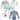 Hudson Baby Toddler Boy Long Sleeve T-Shirts, Solar System Shark