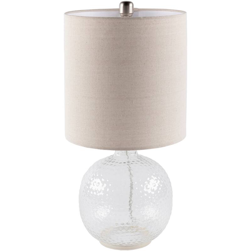 Livabliss Lester Textured Glass Table Lamp - 21"H x 10"W x 10"D