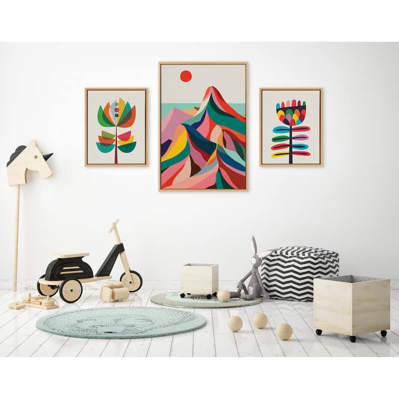 Kate and Laurel Sylvie Wilderness Canvas Art Set by Rachel Lee