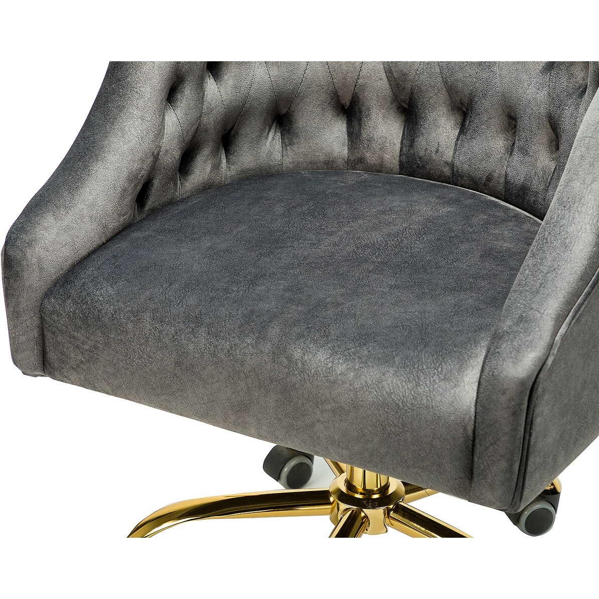 Lydia Button tufted Velvet Task Chair by HULALA HOME On Sale