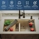 preview thumbnail 2 of 14, Karran QUWS-880 Undermount 32-1/2 in. Double Equal 50/50 Bowl Workstation Kitchen Sink