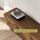 preview thumbnail 6 of 7, 78.74" Mid Century Modern TV Stands, with Brown Solid Wood Veneer, Media Consoler with 4 Cabinets