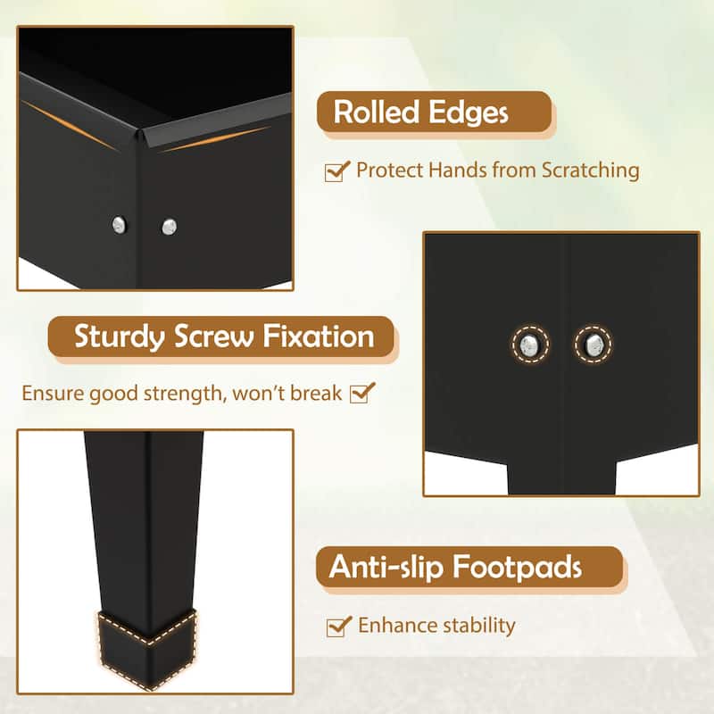 Costway Raised Garden Bed Elevated Metal Planter Box with Legs - See Details
