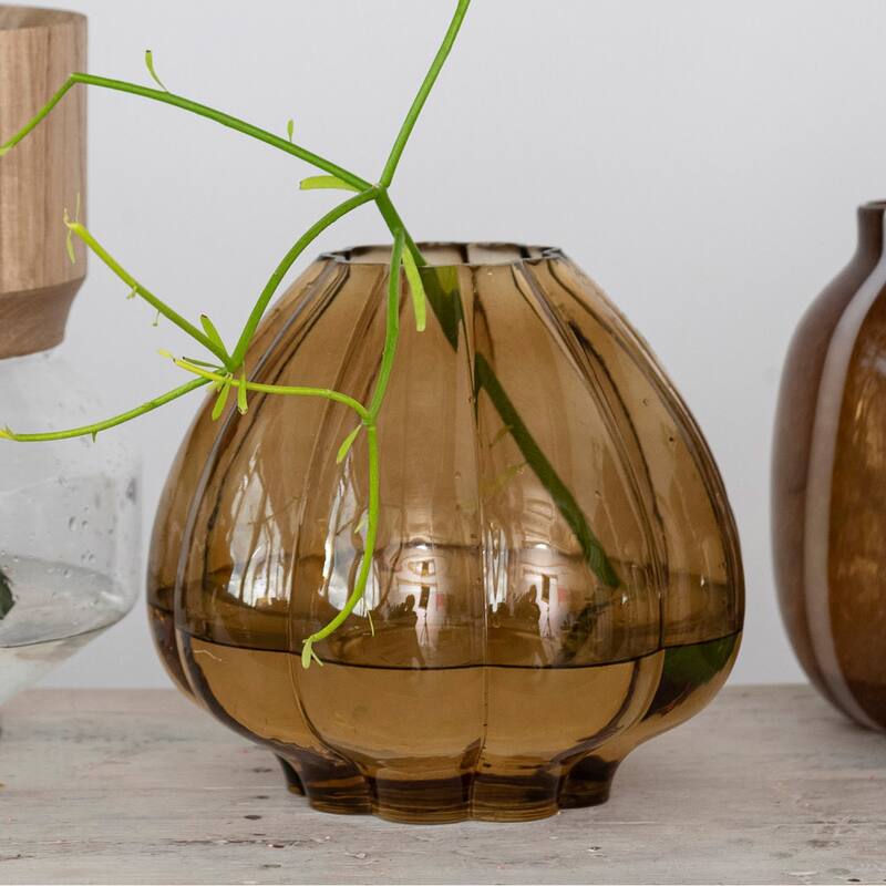 Fluted Glass Vase