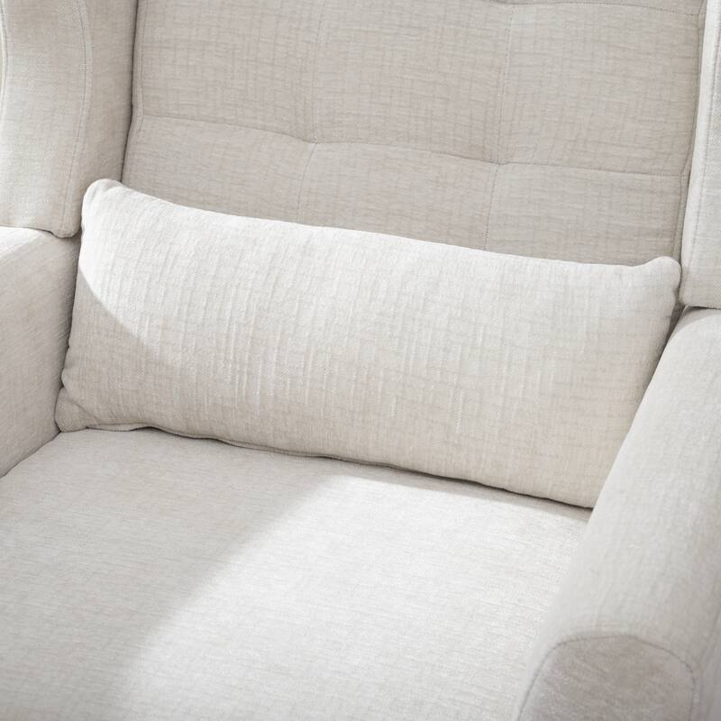 Chenille Fabric Accent Chair with Arm