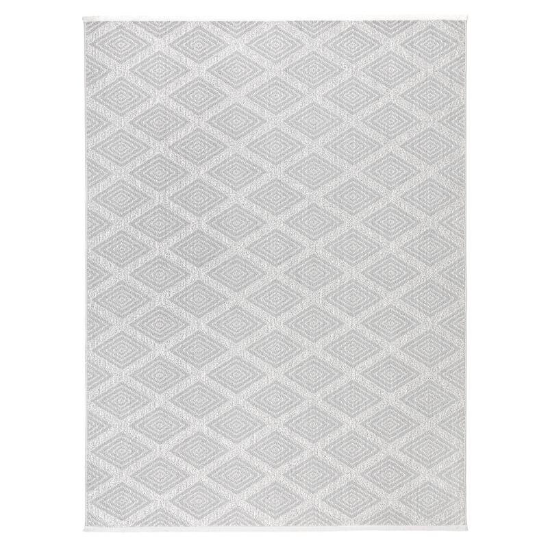 TOWN & COUNTRY EVERYDAY Rein Solid Diamond Everwash Washable Non-Slip Backing Area Rug