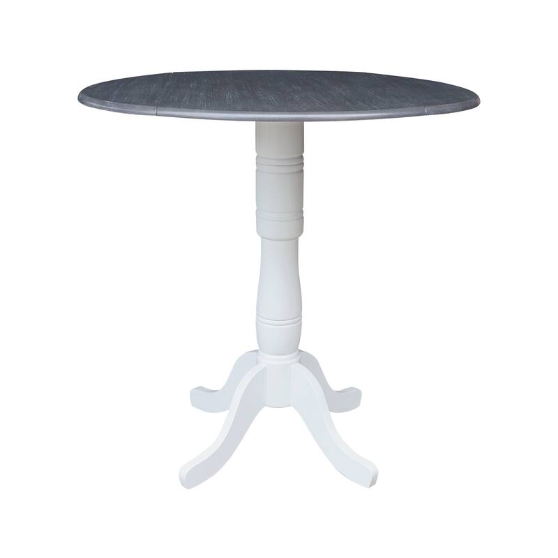 42" Round Pedestal Dual Drop Leaf Table