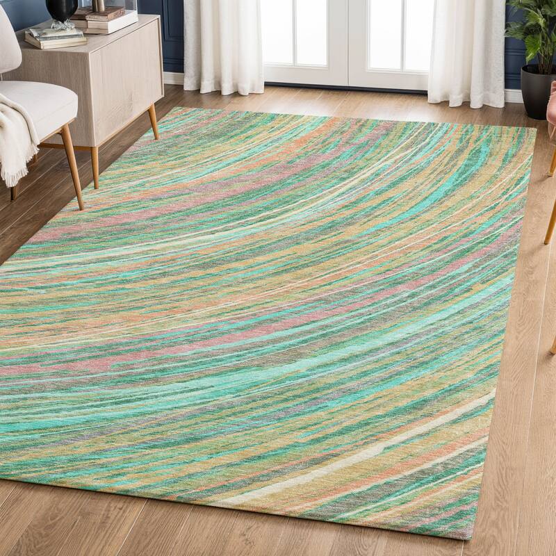 Premium Washable Super Soft Contemporary Horizon Mayfield Rug