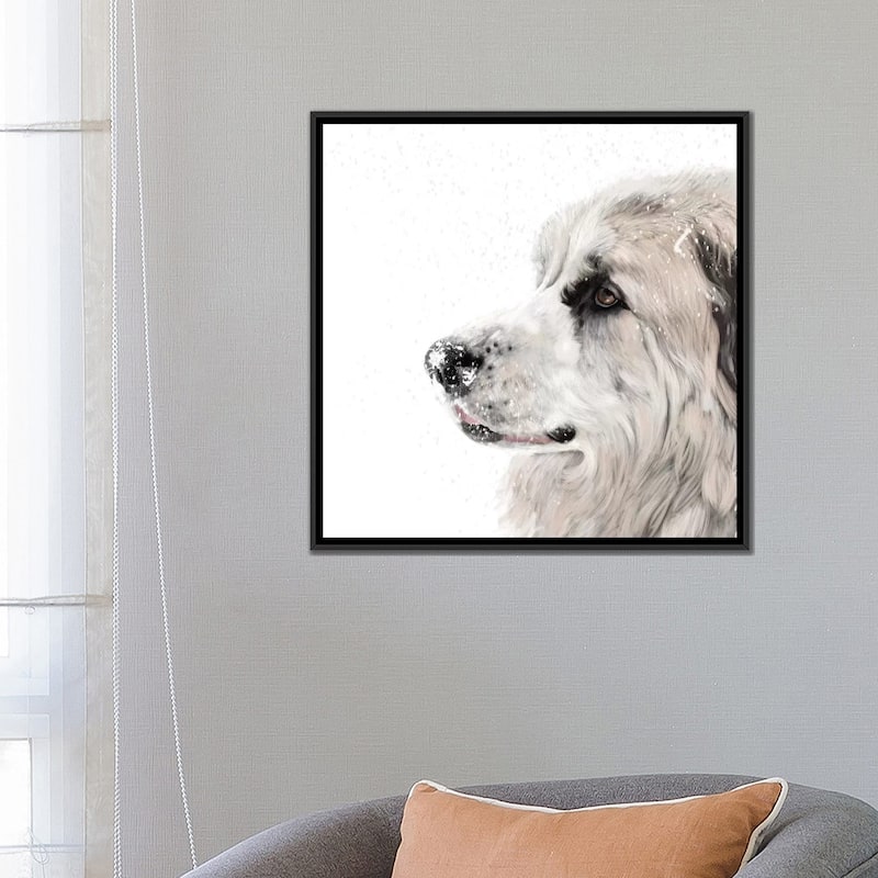 iCanvas "Great Pyrenees" by Vicki Newton Framed