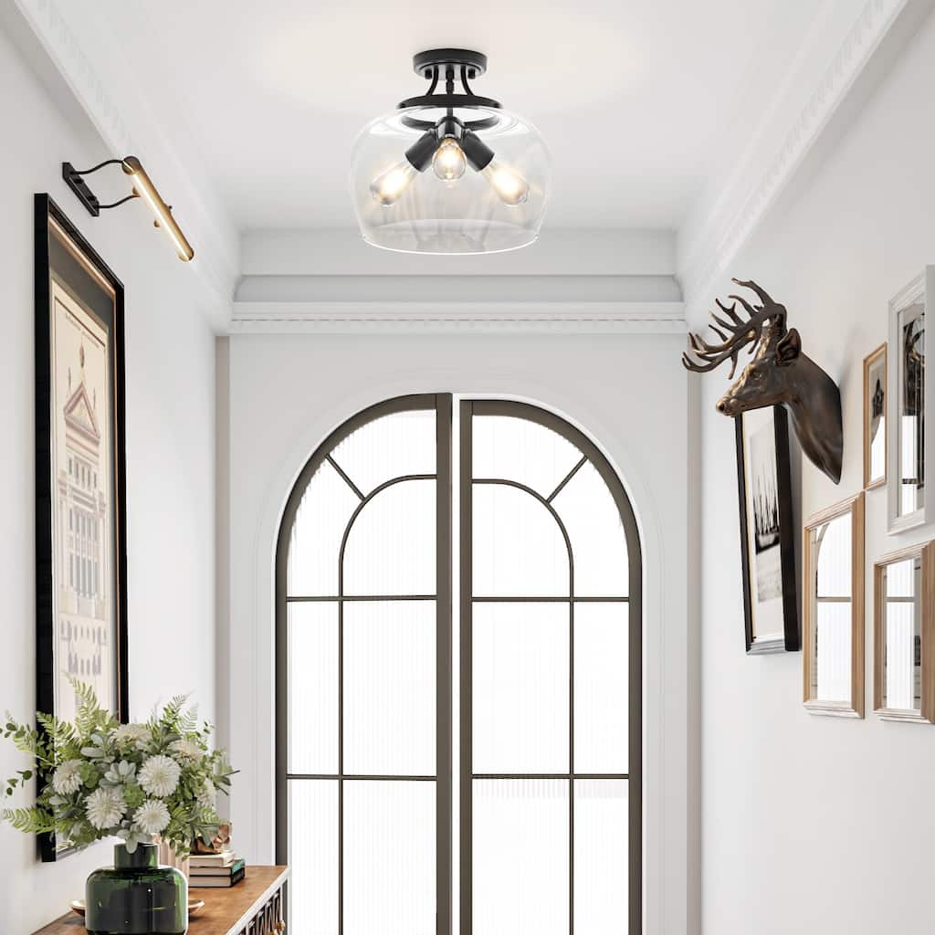 CO-Z 3-Light Semi Flush Mount Ceiling Light