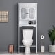preview thumbnail 3 of 4, Teamson Home Lisbon Wooden Over-the-Toilet Space Saver - 7.52" L x 24.02" W x 67.01" H