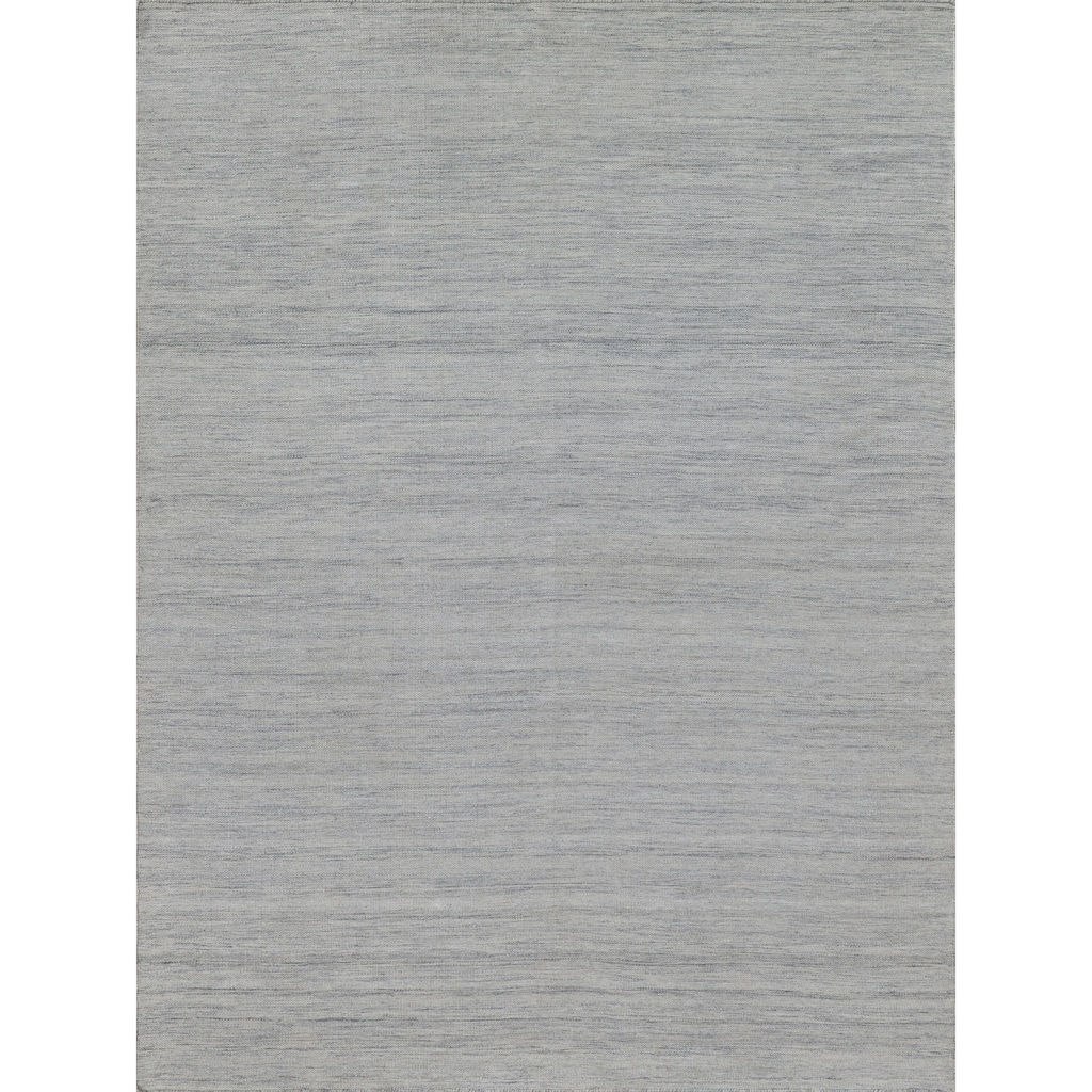 EXQUISITE RUGS Kashmir Indoor/Outdoor Flatweave PET yarn Light Silver Area Rug.
