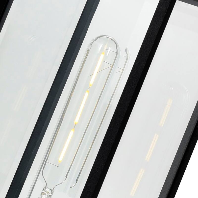 Windsor 1 Light Black Outdoor Lantern Head