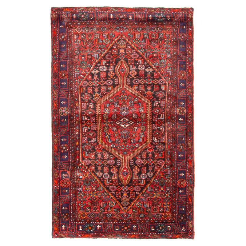 ECARPETGALLERY Hand-knotted Anadol Black Wool Rug - 4'7 x 7'7