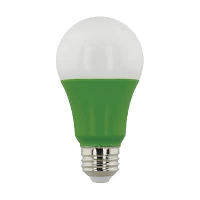 9 Watt A19 LED Full Spectrum Plant Grow Lamp Medium Base 120 Volt - Green