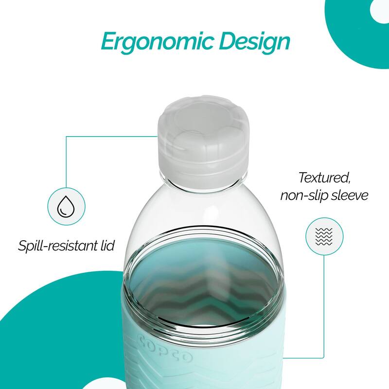 Copco Hydra Tritan Water Bottle Leak Proof & Dishwasher Safe