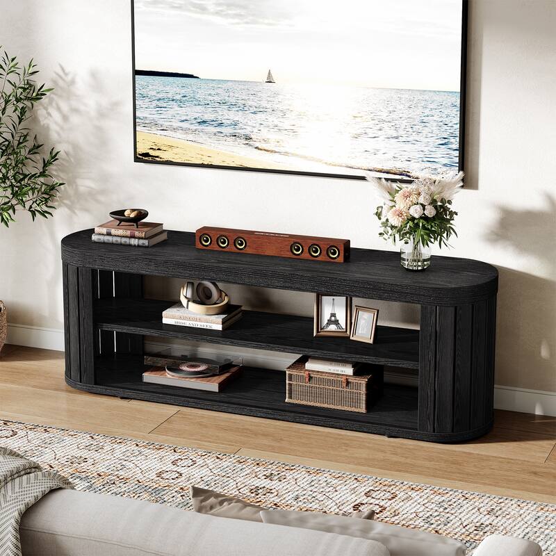 TV Stand for TVs up to 55 Inches, 47.2-Inch Entertainment Center - Black