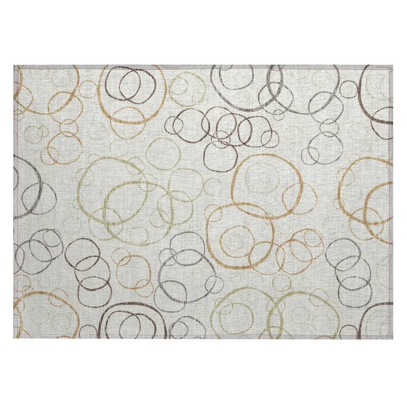 Machine Washable Indoor/ Outdoor Contemporary Nexus Chantille Rug
