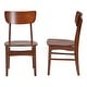 preview thumbnail 4 of 8, Baxton Studio Netherlands Mid-century Scandinavian Style Dark Walnut Bentwood Dining Chair Set
